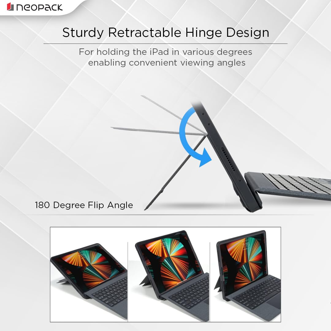 Neopack Magnetic Smart Cover with Detachable Keyboard