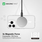 Amazing Thing Minimal MAG Drop Proof designed for iPhone 15 Pro MAX compatible with MagSafe case cover