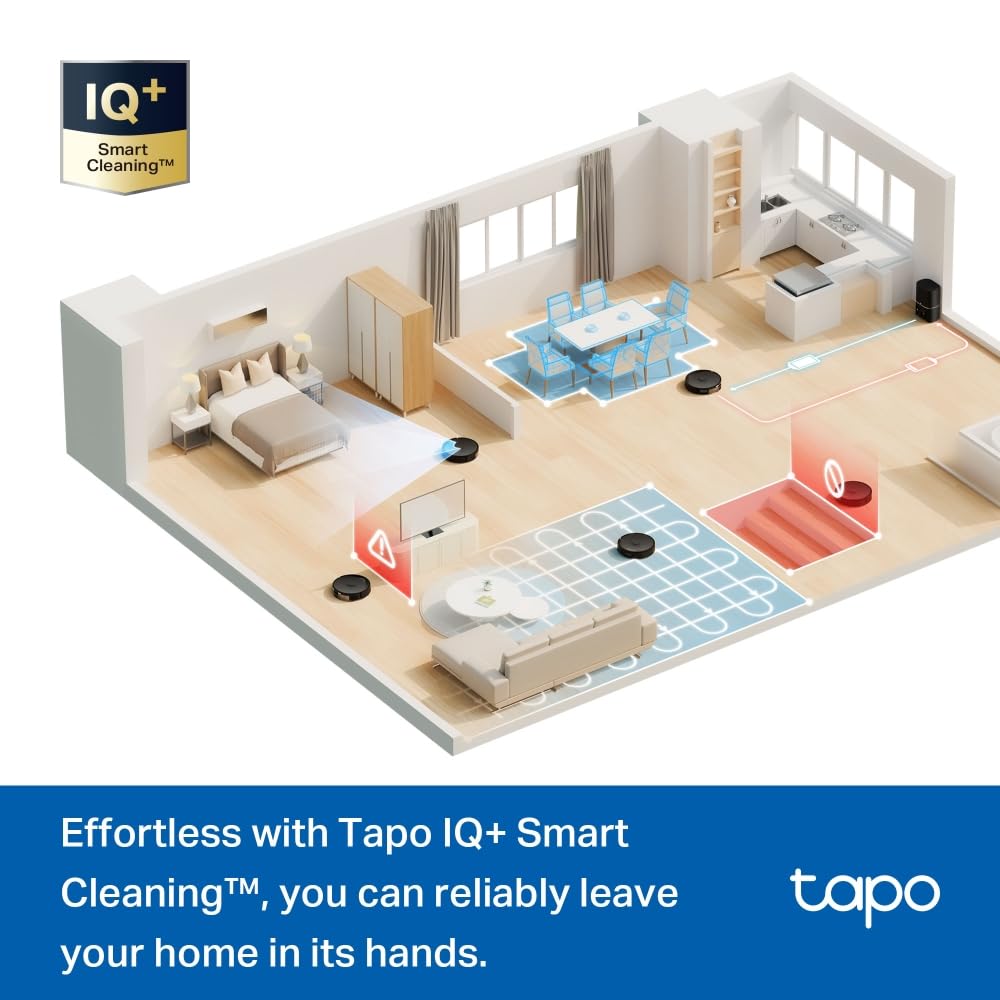 TP-Link Tapo RV30 Max 5300Pa Hyper Suction Robot Vacuum Cleaner & Mop