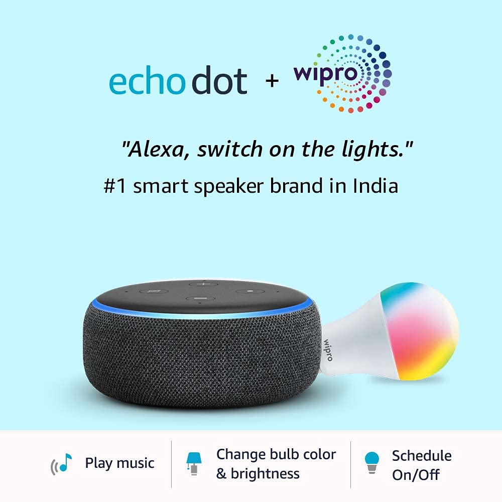 Echo Dot (3rd Gen) - Smart speaker with Alexa (Black)