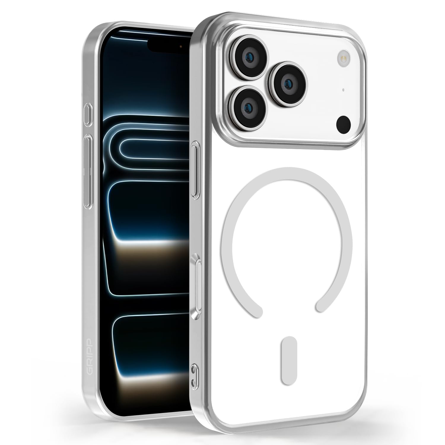 GRIPP Glacier Slim Mag-Safe Case for iPhone 17 Pro - Silver