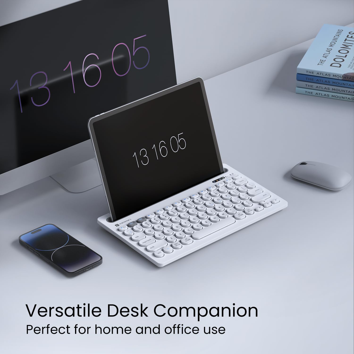 Portronics Bubble Dock Wireless Keyboard with Tablet Holder