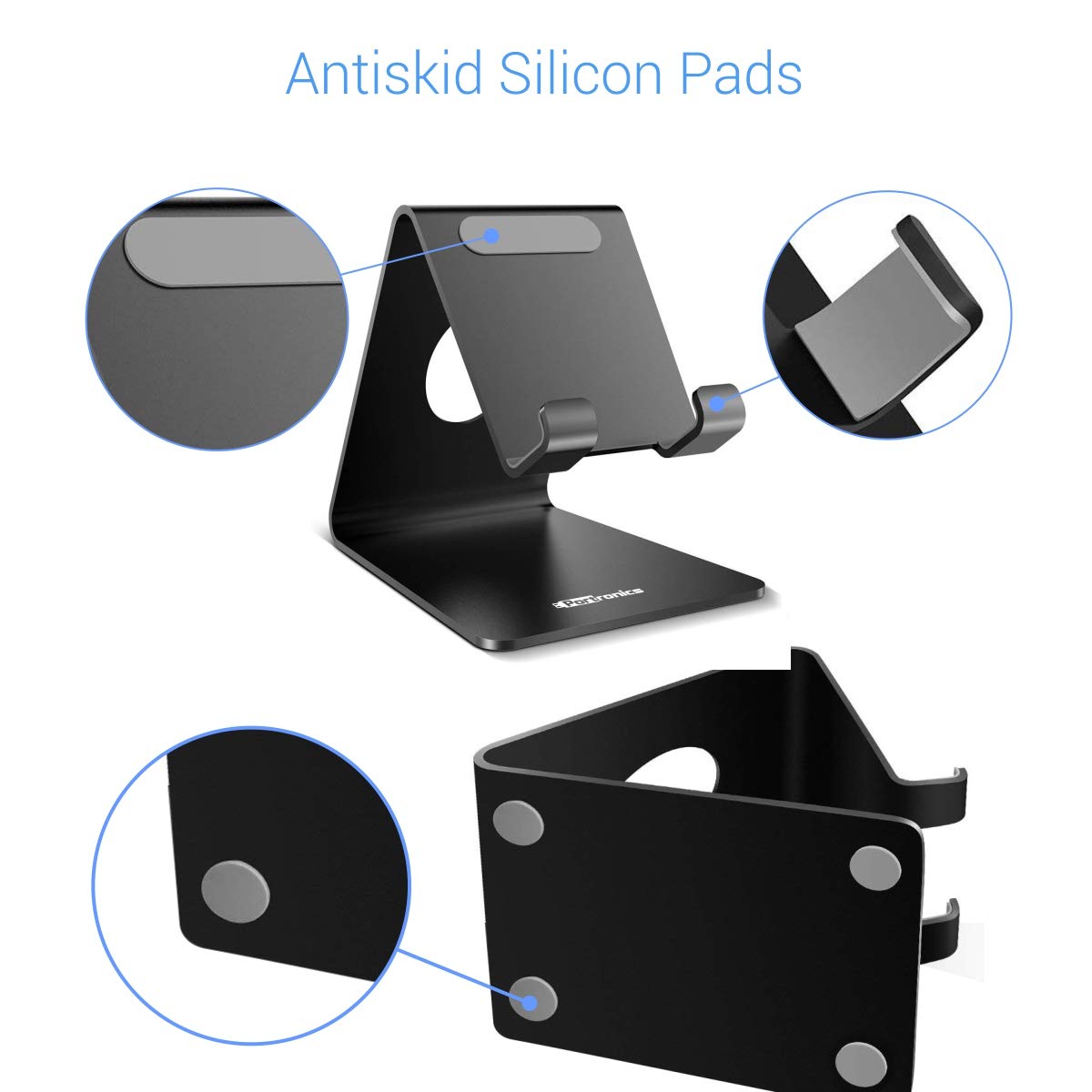 Portronics MODESK Universal Mobile Holder Stand with Metal Body