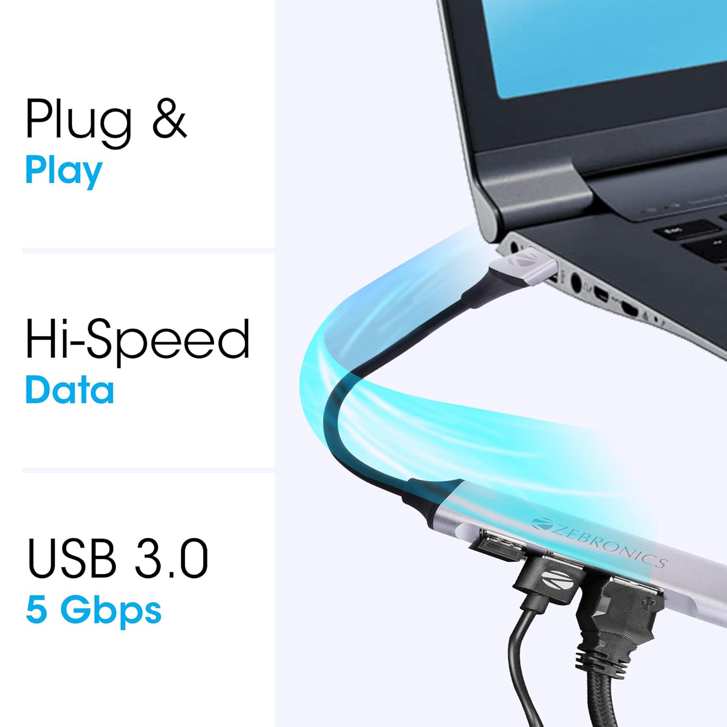 Zebronics 200HB USB 3.0 4 Port HUB