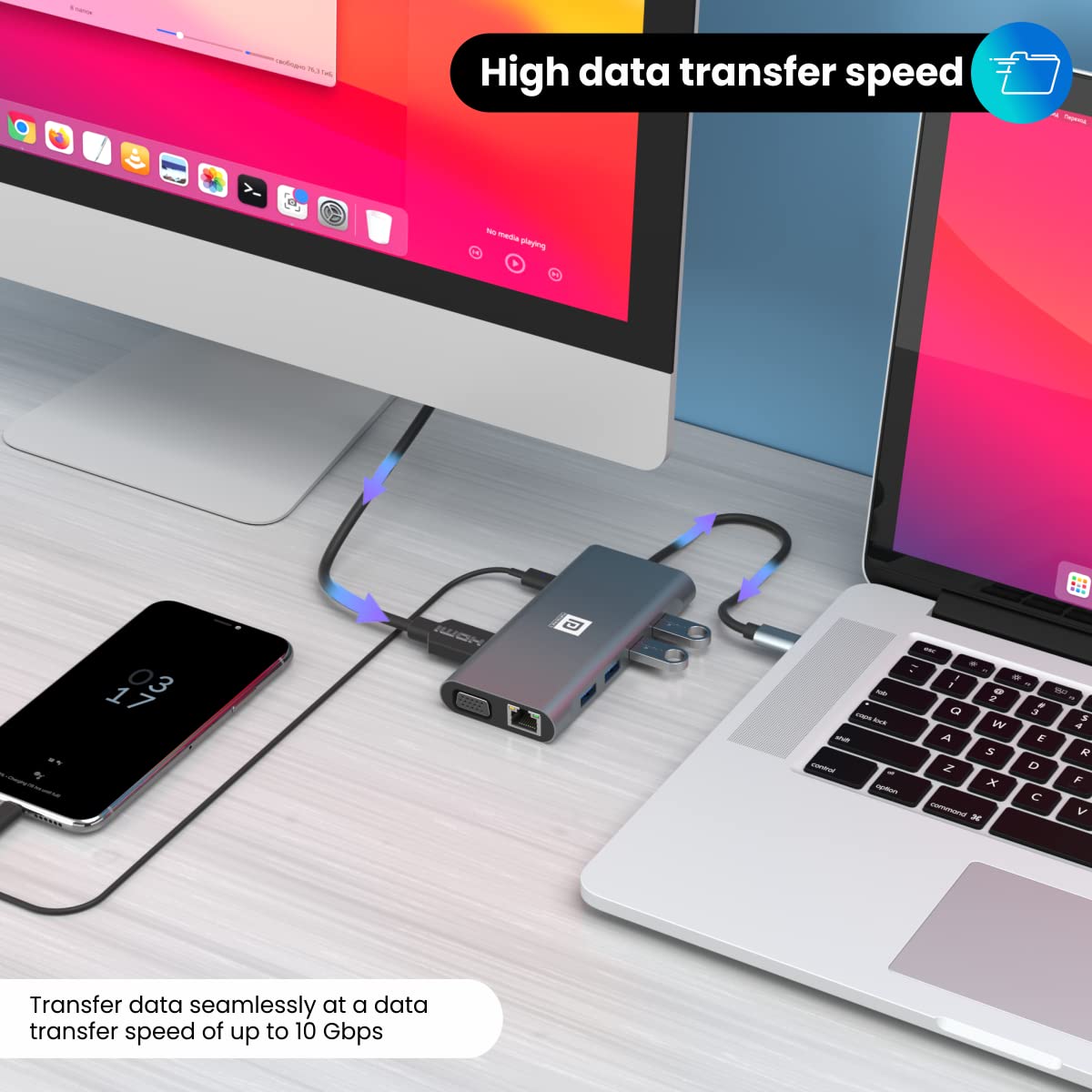 Portronics Mport 11C USB C Hub/Docking Station (11-in-1)