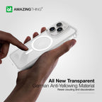 Amazing Thing Minimal MAG Drop Proof designed for iPhone 15 Pro MAX compatible with MagSafe case cover