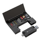 Portronics Mport 30 Plus Card Reader with Storage Case for microSD & SD Cards