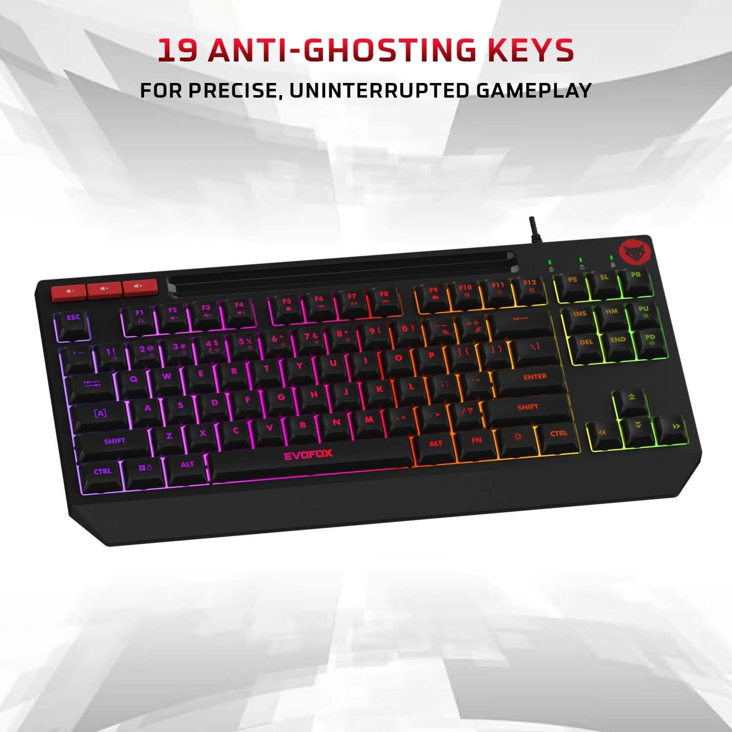 EvoFox Deathray TKL RGB Gaming Keyboard