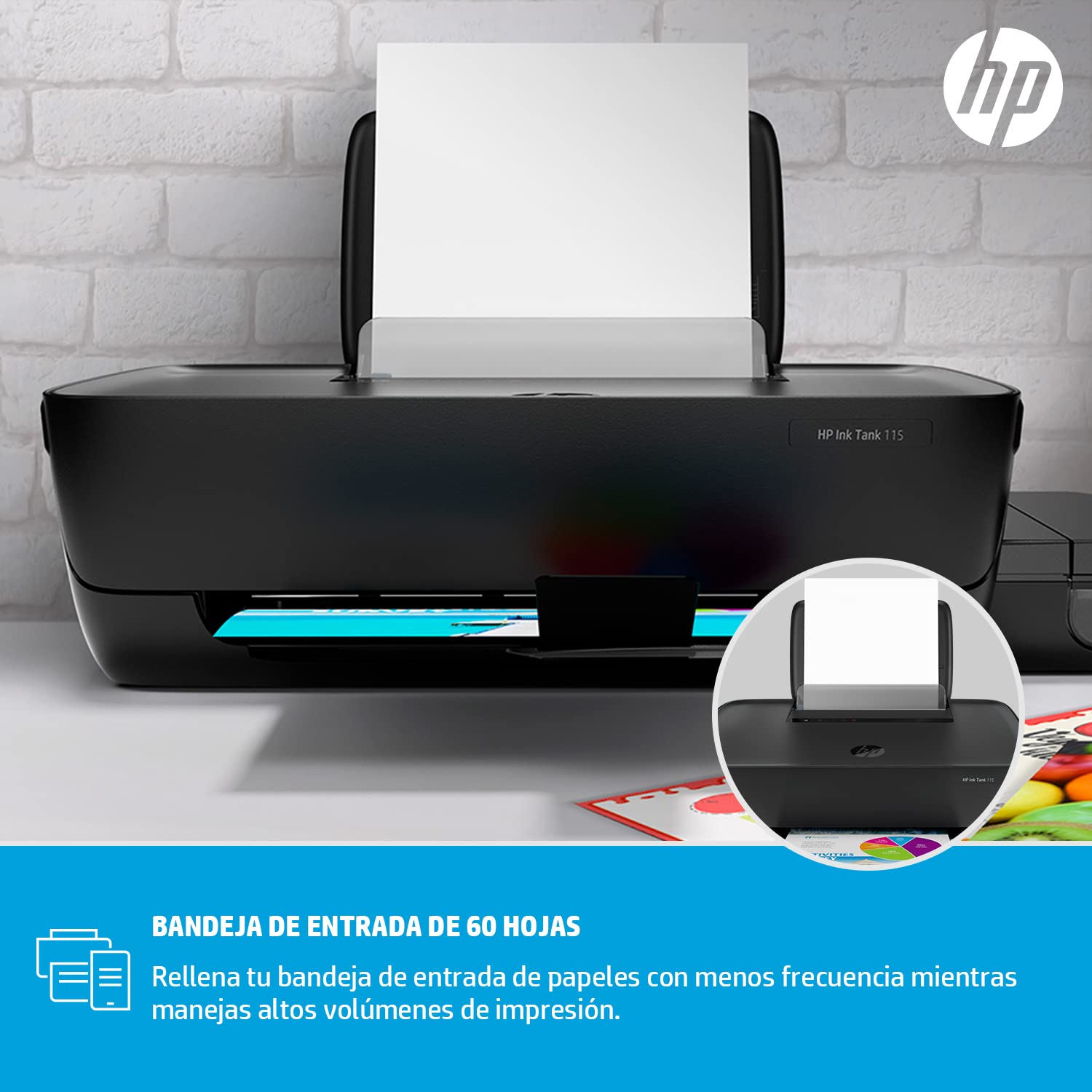 HP Ink Tank 115 Printer, Single function, Printer
