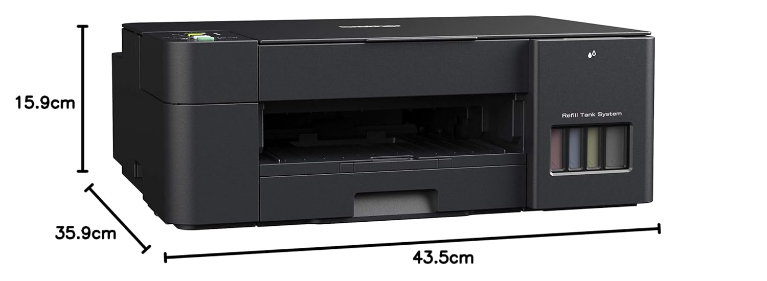 Brother Dcp-T420W All-in One Ink Tank Refill System Solid Ink Printers with Built-in-Wireless Technology