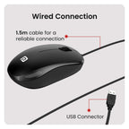 Portronics Toad 102 Wired Mouse with 3 Buttons