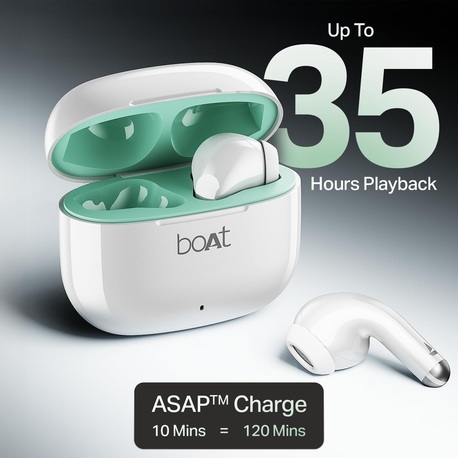 boAt Airdopes 101v2, 35H Battery | TWS Ear Buds Wireless Earphones with mic