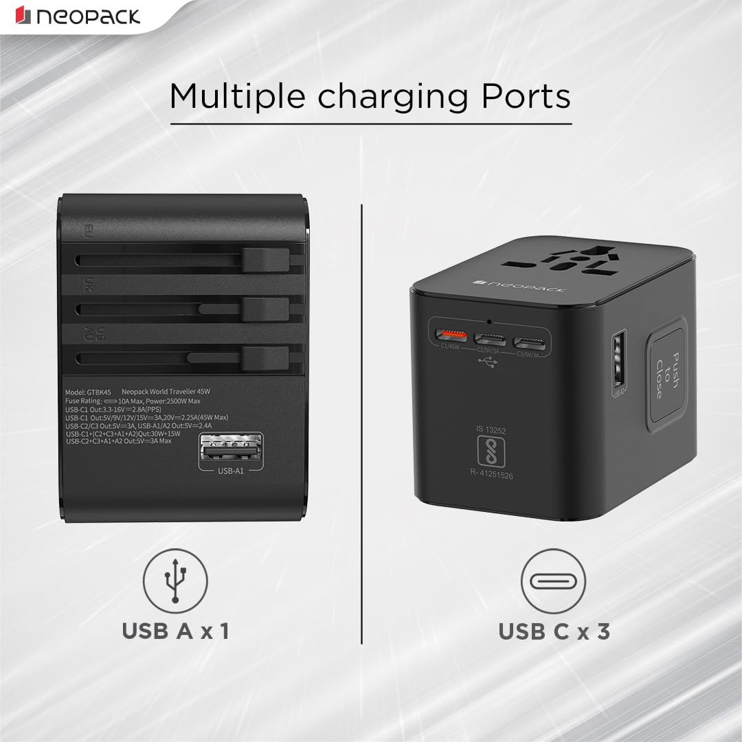 Neopack World Traveller Adapter 45W