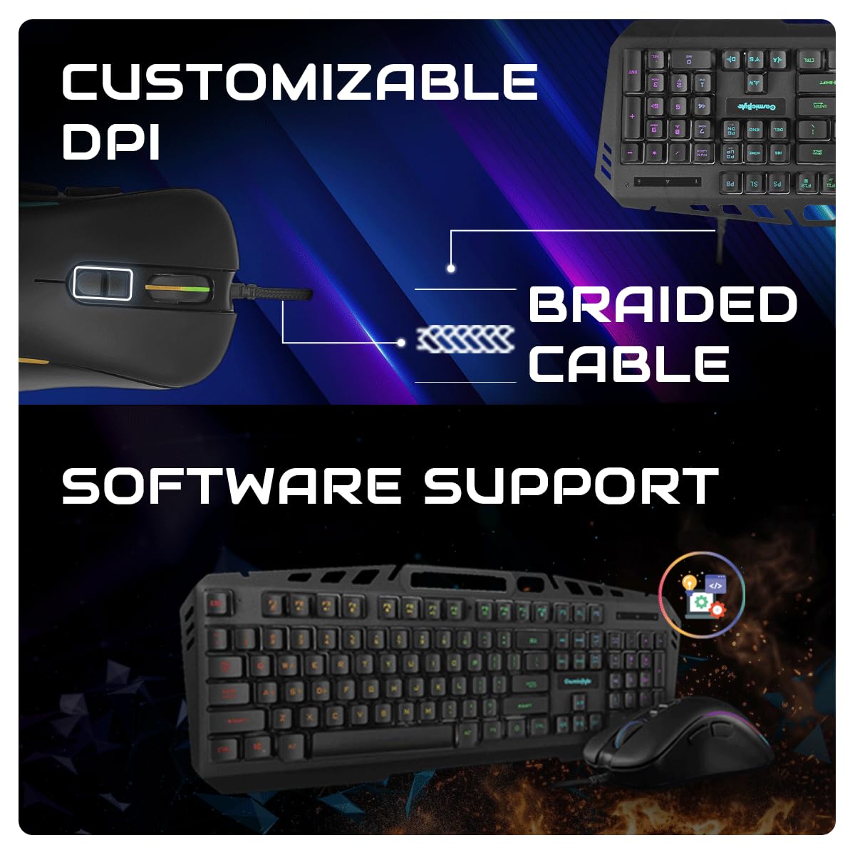 Cosmic Byte Dragon Fly RGB Gaming Keyboard and Mouse Combo