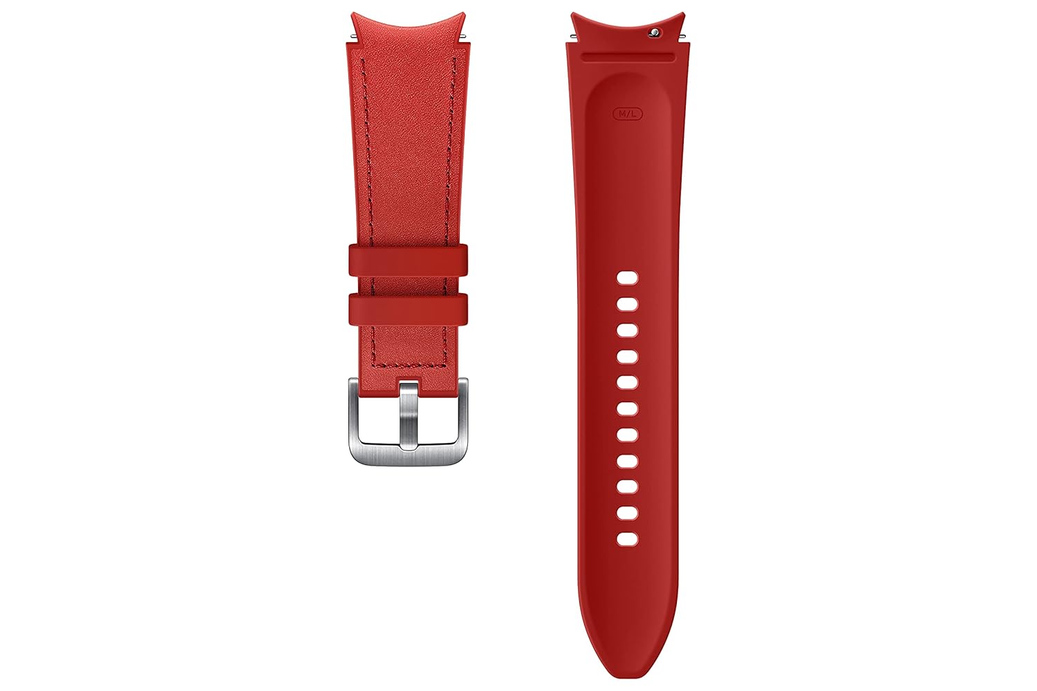Galaxy Watch4 Hybrid Leather Band (20mm, M/L) RED