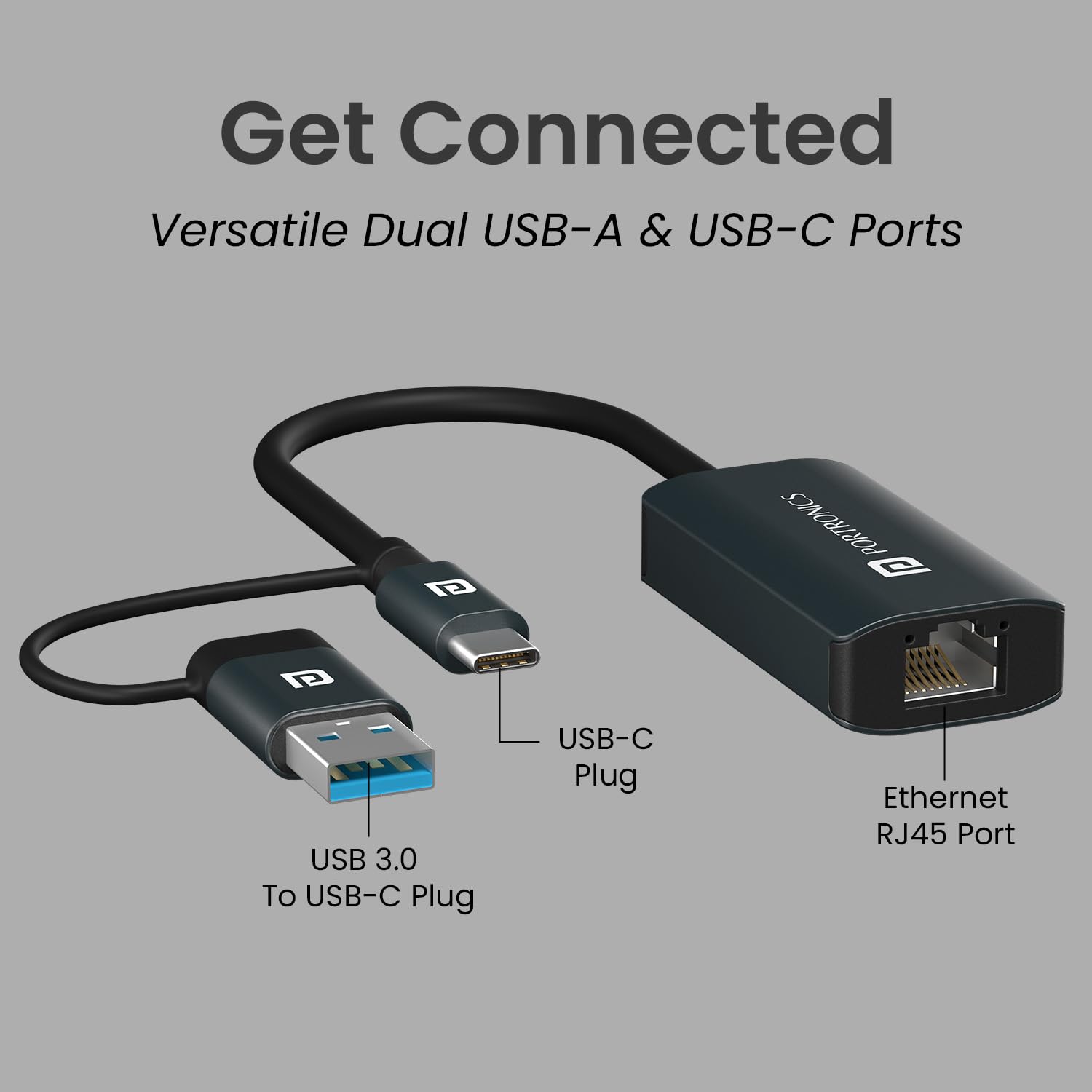 Portronics Mport X1 Gigabit Ethernet Adapter
