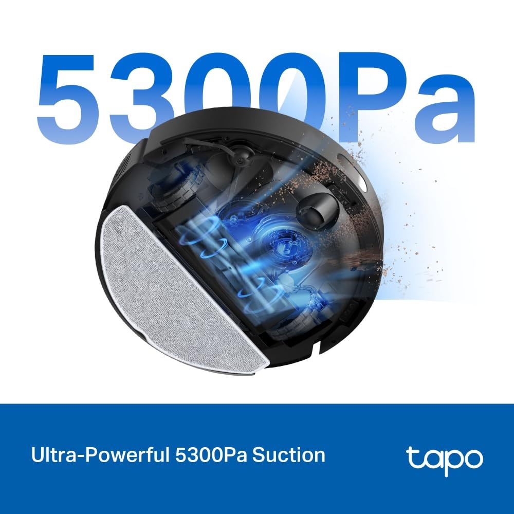 TP-Link Tapo RV30 Max 5300Pa Hyper Suction Robot Vacuum Cleaner & Mop