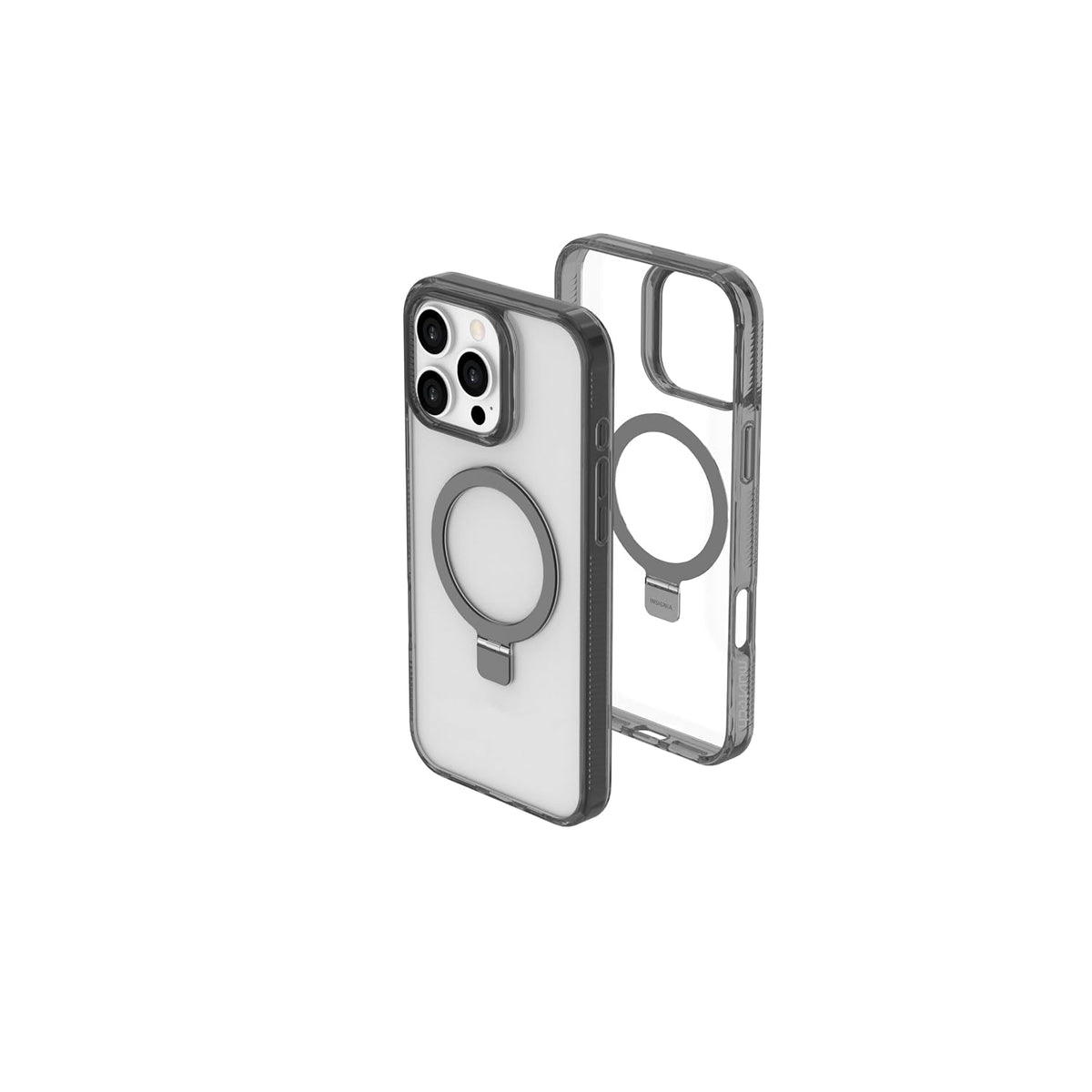 Muvtech Rio SNAP Kickstand TPU Case Compatible for iPhone 16 Pro - Black