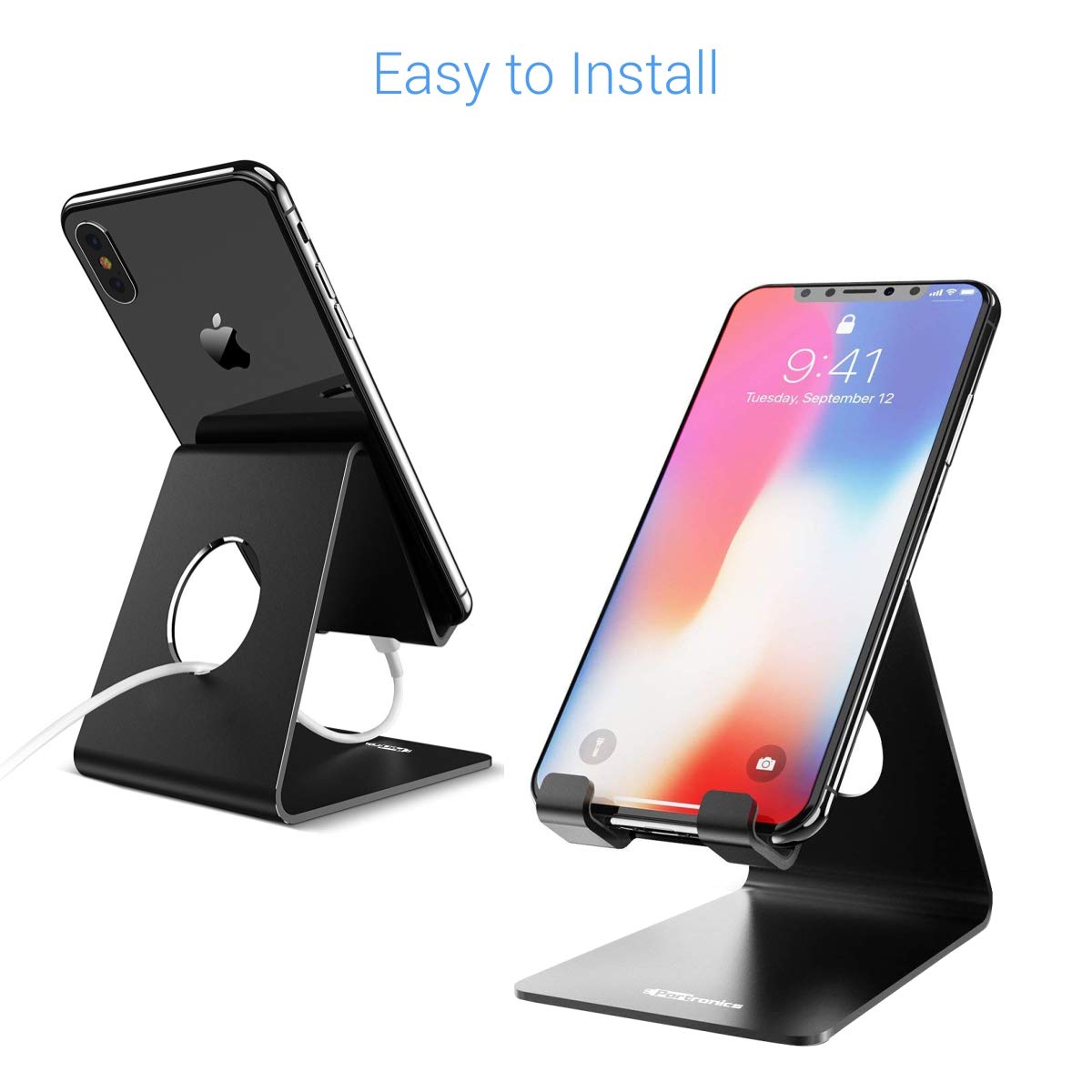 Portronics MODESK Universal Mobile Holder Stand with Metal Body