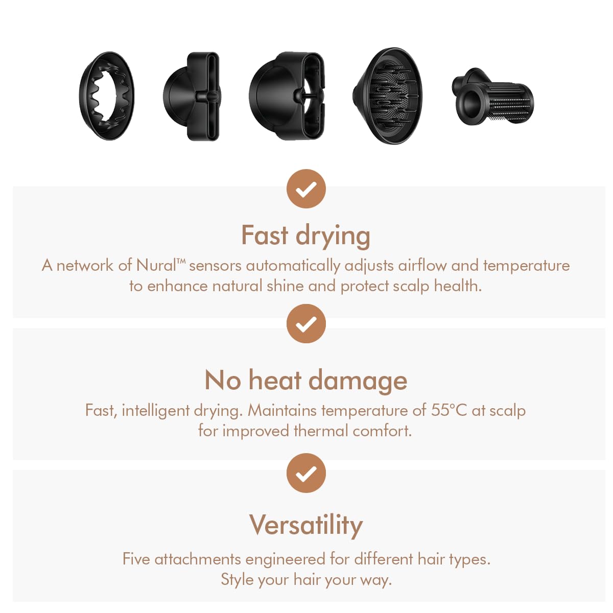 Dyson Supersonic Nural™ Intelligent Hair Dryer (Ceramic Patina)