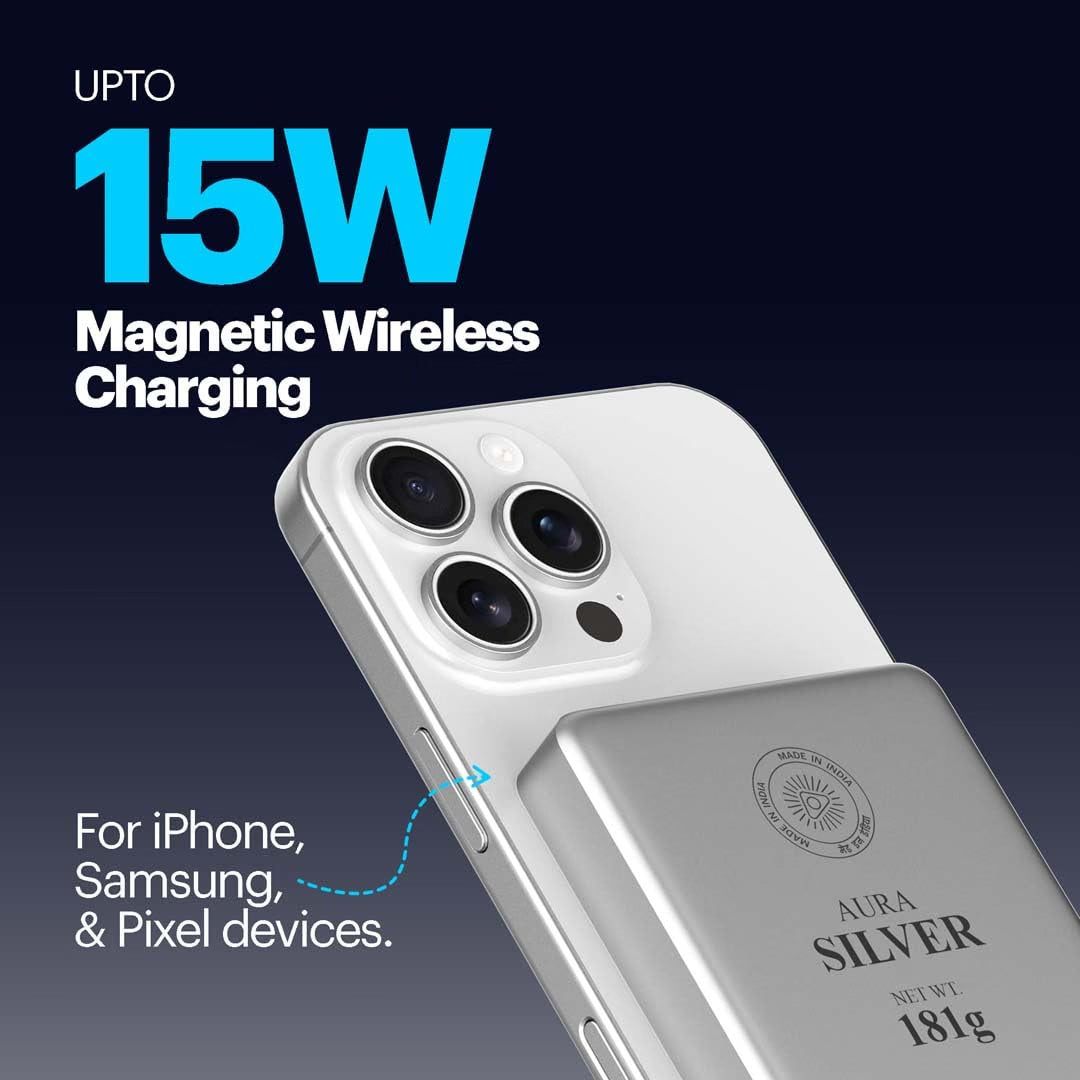 Stuffcool Aura 10000mAh Magnetic Wireless Powerbank 15W