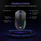 Portronics Toad One Bluetooth Mouse with 2.4 GHz & BT 5.3 Dual Wireless