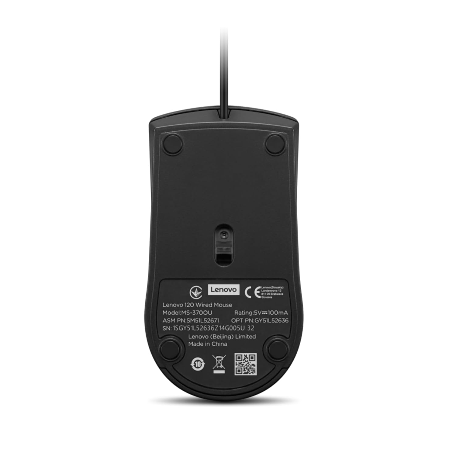Lenovo 120 Wired Plug & Play USB Mouse