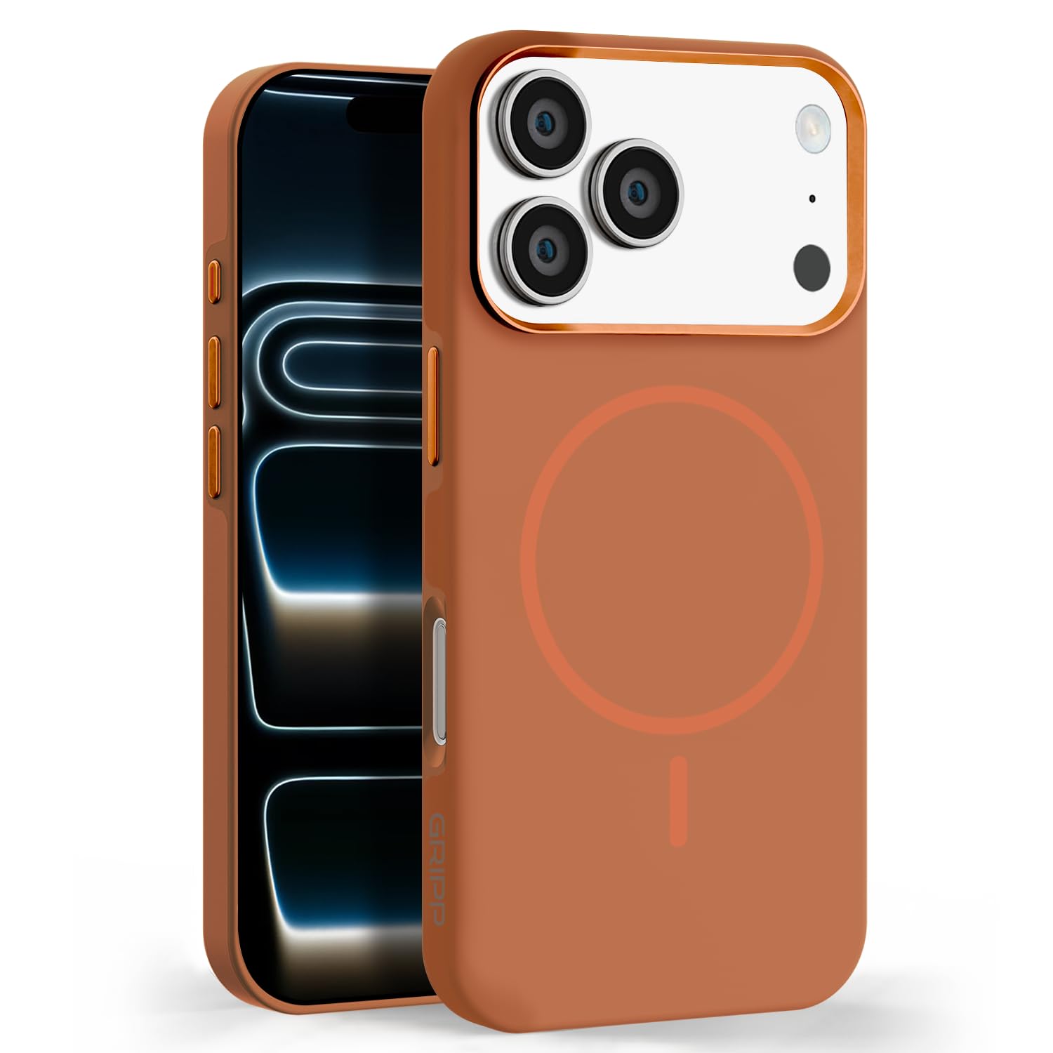 GRIPP Toras Mag-Safe Case for iPhone 17 Pro Max, Premium Matte Texture - Orange