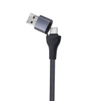 Phonokart NEXO 5 in 1 3Amps USB-A +Type C Charging Cable for Micro USB