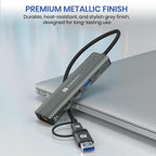 Portronics Mport Edge,5 Ports Dual USB Hub Dock