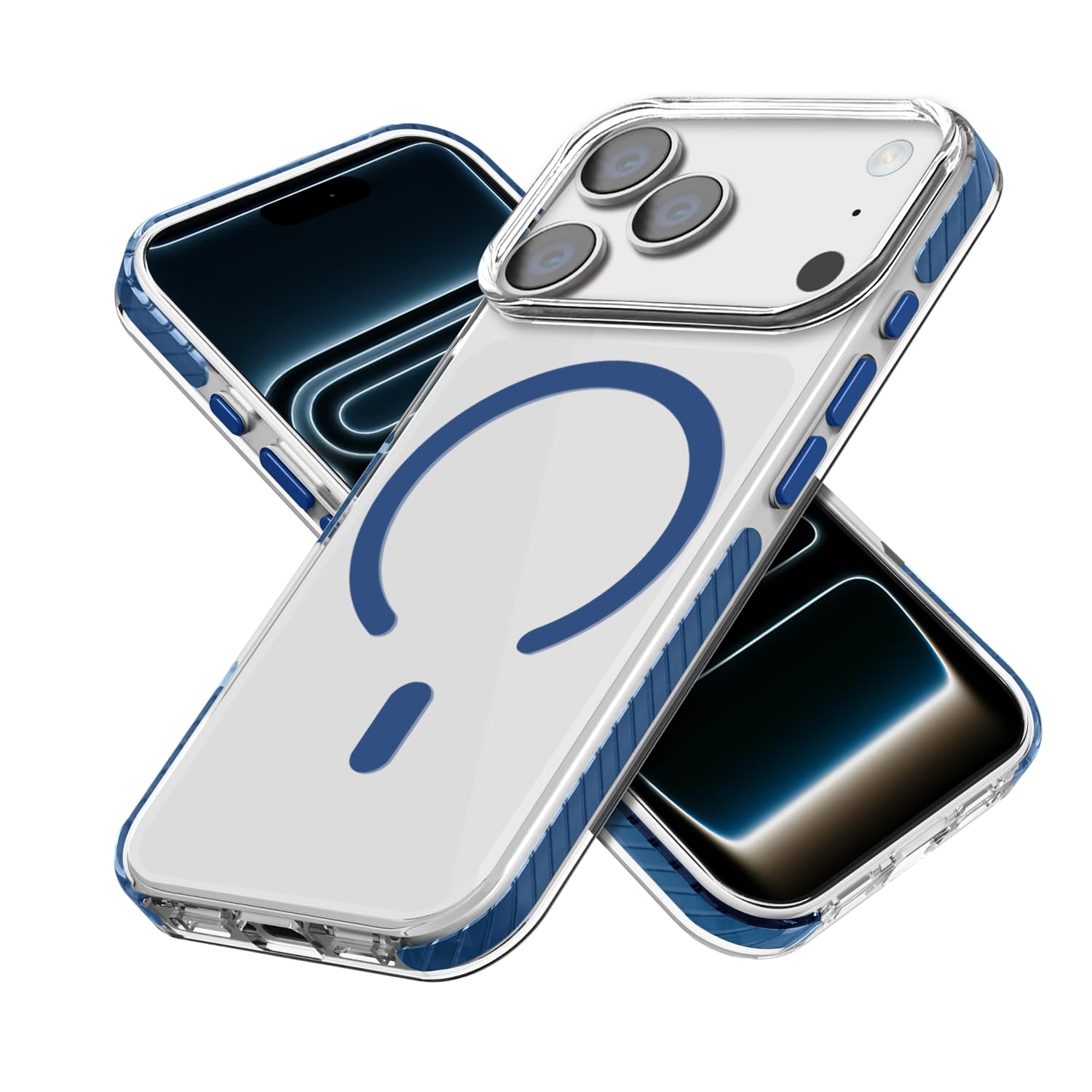 GRIPP Combat Mag-Safe Case for iPhone 17 Pro,Impact Resistant Bumper - Blue