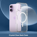 Vaku Luxos® Glassy Magpro Transparent TPU Back Cover Case for iPhone 17 - Transparent