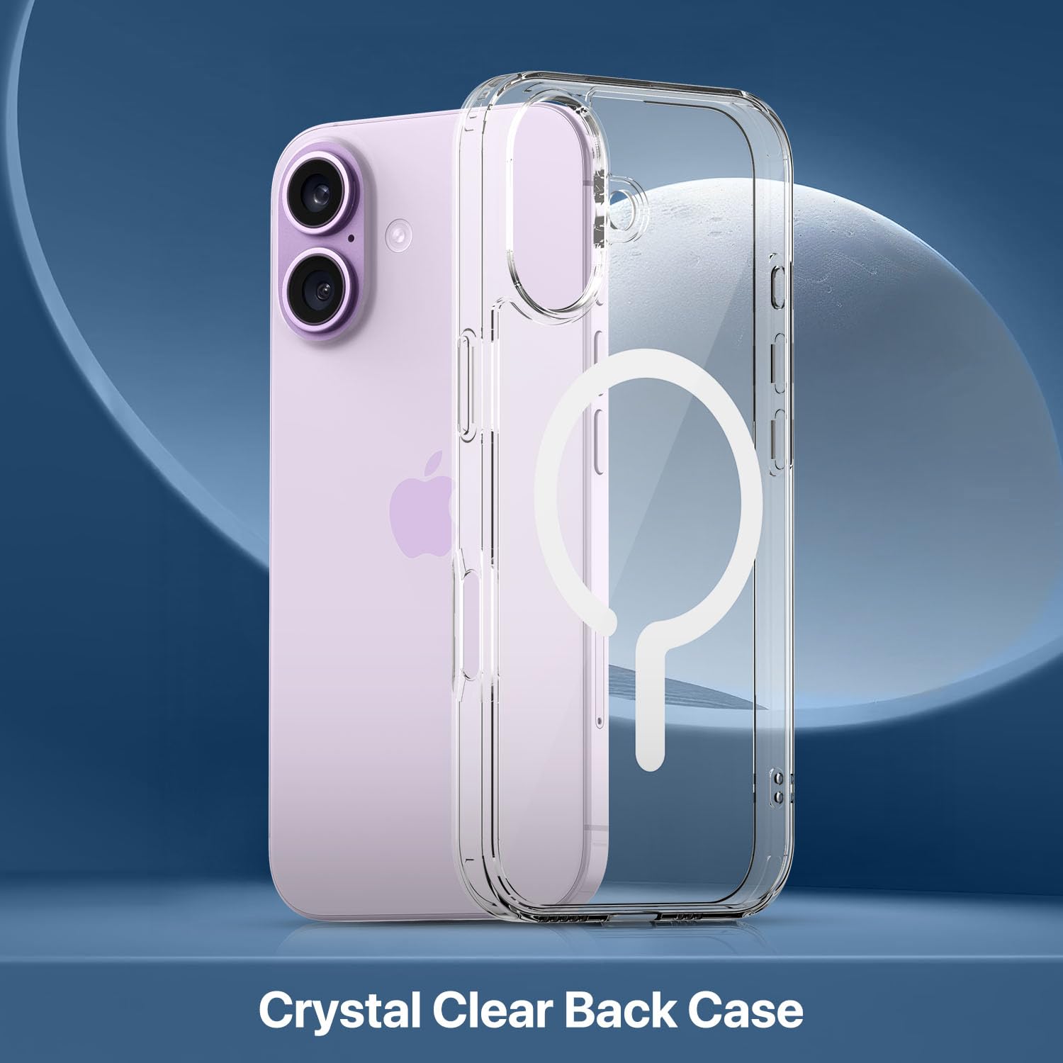 Vaku Luxos® Glassy Magpro Transparent TPU Back Cover Case for iPhone 17 - Transparent