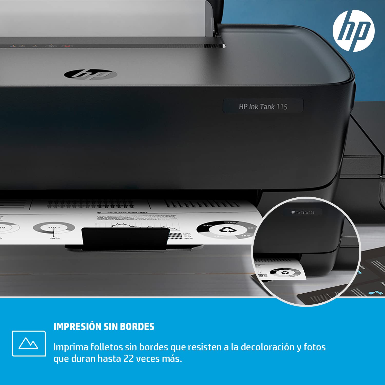 HP Ink Tank 115 Printer, Single function, Printer