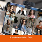 FINGERS 720 Hi-Res Webcam with 720p Wide Angle Lens and Built-in Mic