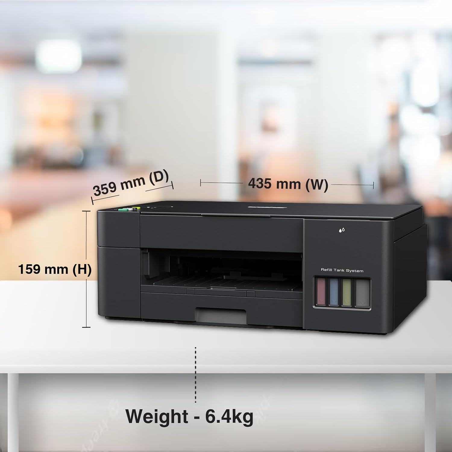 Brother Dcp-T420W All-in One Ink Tank Refill System Solid Ink Printers with Built-in-Wireless Technology