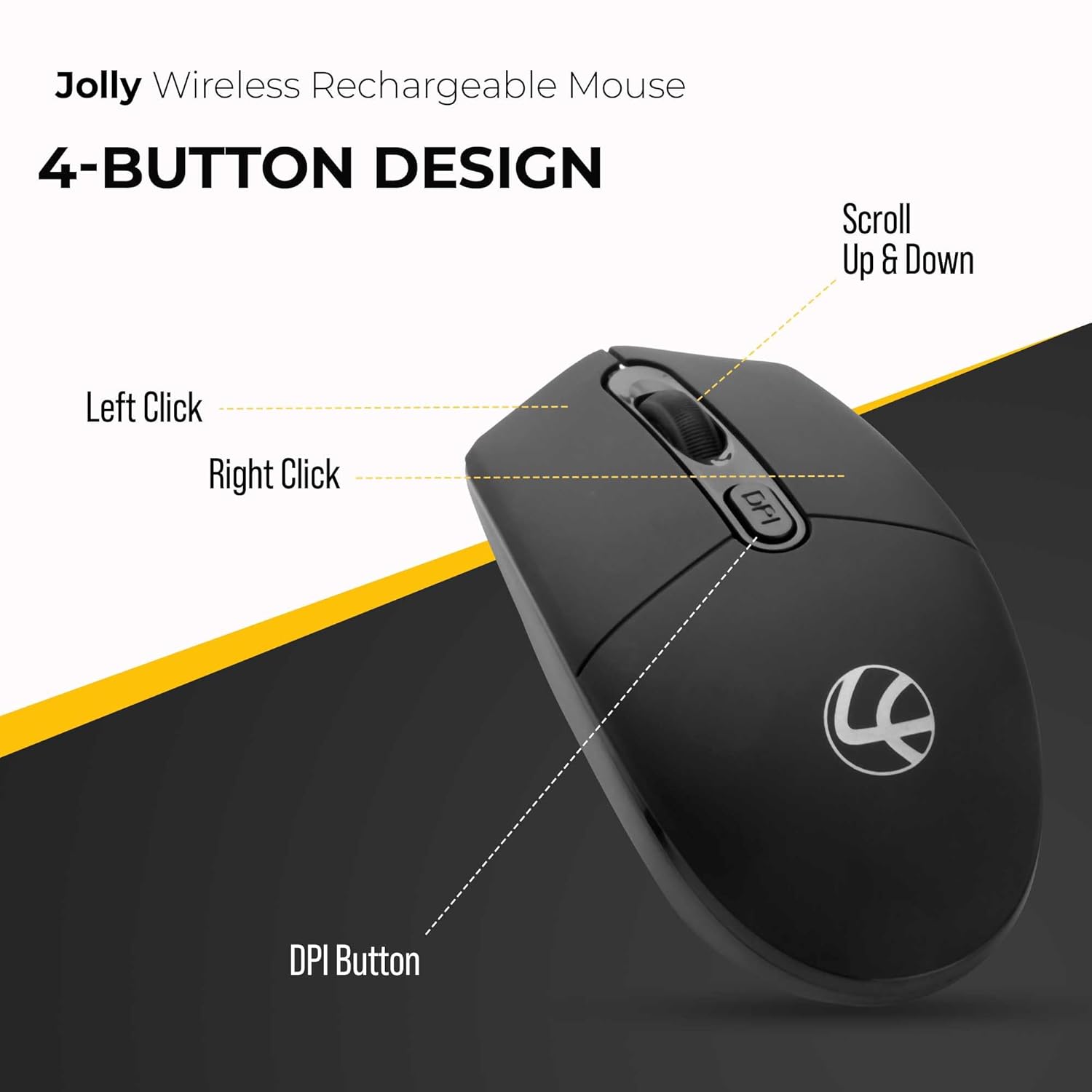 Lapcare Jolly LMW-111 Wireless Rechargeable Mouse