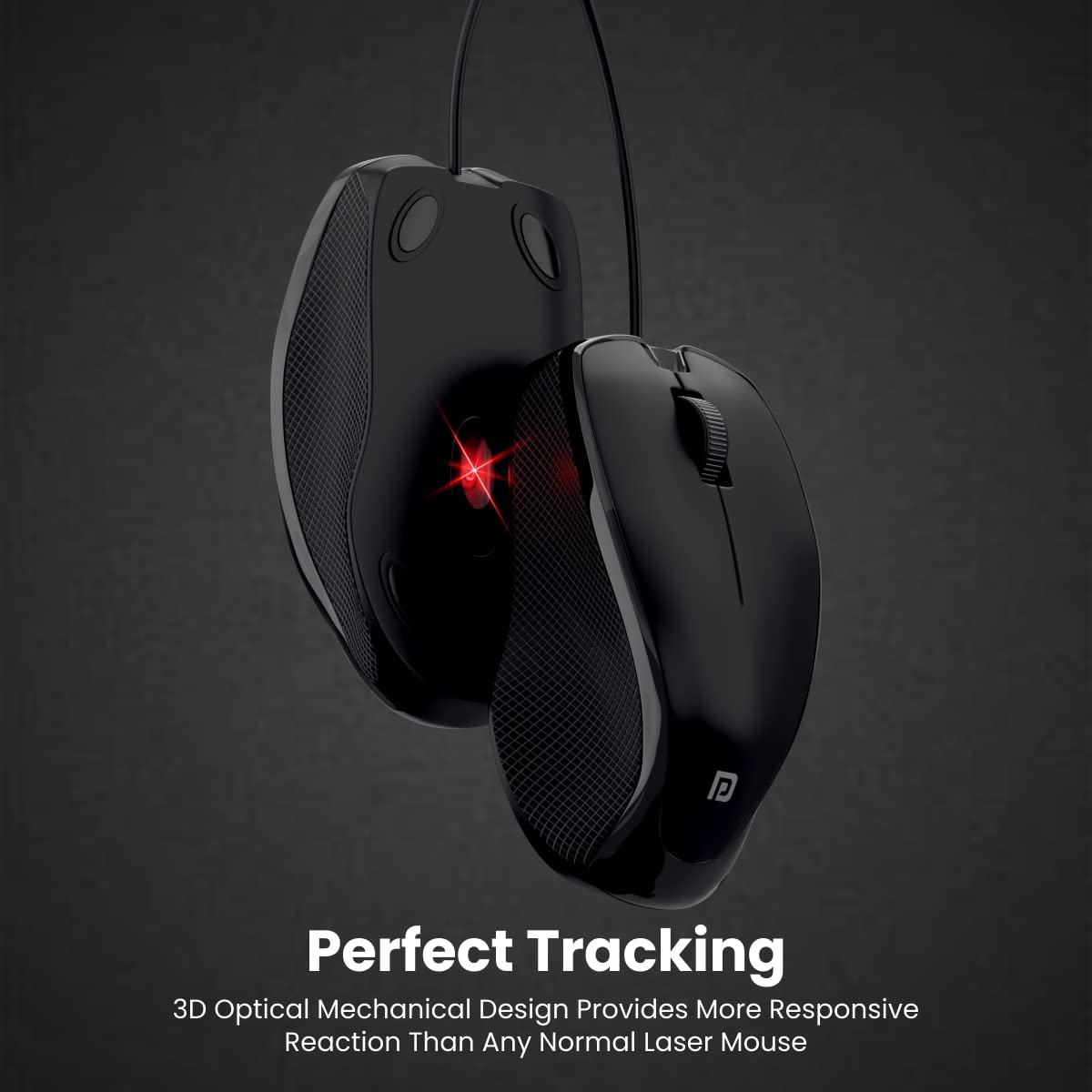 Portronics Toad 101 Wired Optical Mouse with 1200 DPI