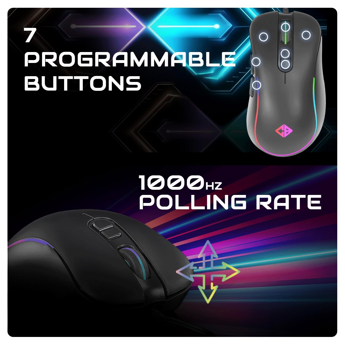 Cosmic Byte Dragon Fly RGB Gaming Keyboard and Mouse Combo