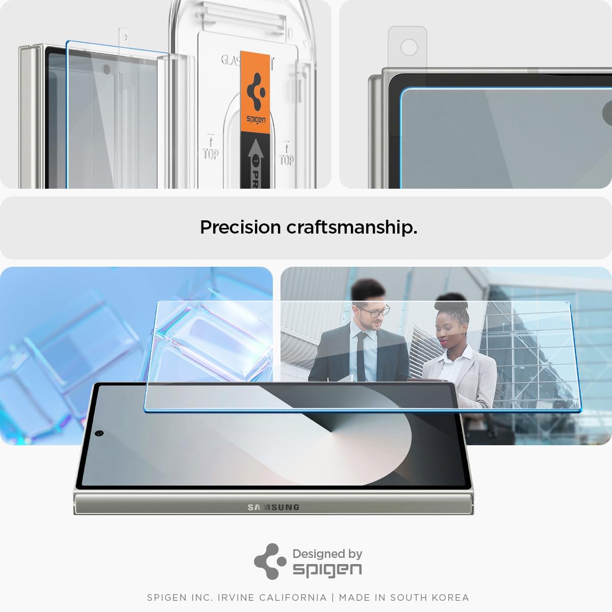 Spigen Ez Fit Tempered Glass Full Screen Protector Guard