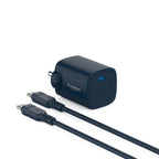 Stuffcool Novus 25W Super Fast GaN Charger with Type C to C 60W 3A Cable for Samsung, Pixel & iPhone