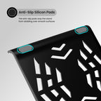 Portronics My Buddy Hexa 5 Laptop Stand with Foldable & Ventilated Design (Laptop Cooling Pad)