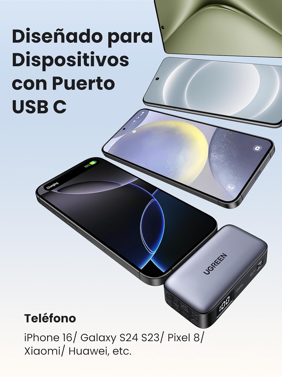 UGREEN 5000mAh Power Bank, Portable Charger 20W Fast Charging