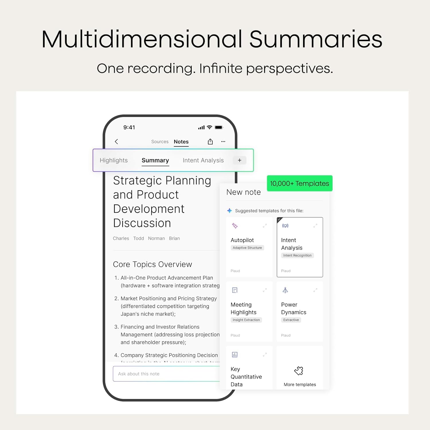 Plaud Note Pro AI Voice Recorder, Transcribe & Summarize with AI