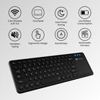 Portronics Bubble Pro Wireless Keyboard with Touchpad