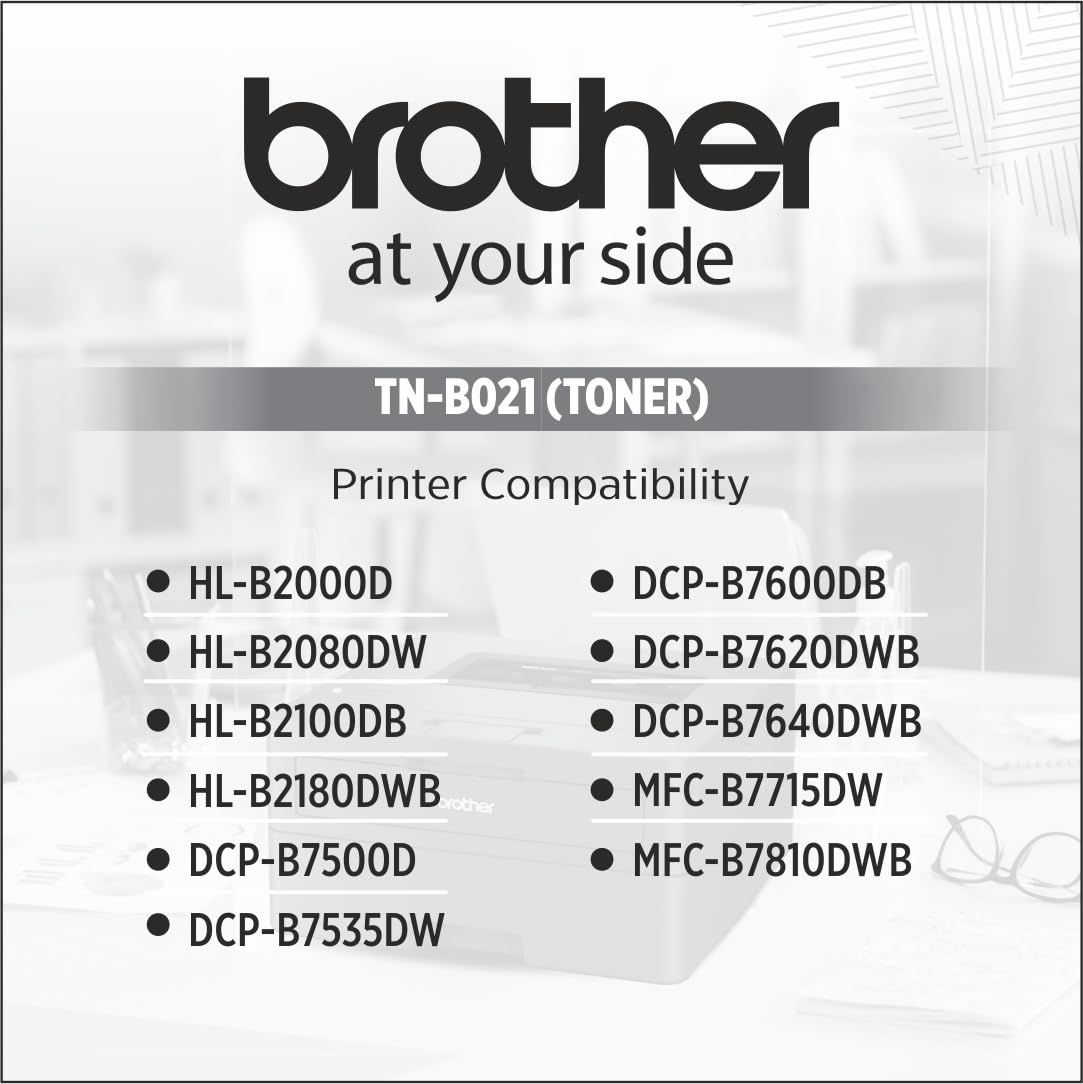 Brother Toner TN-B021 Has 2600 Pages Yield