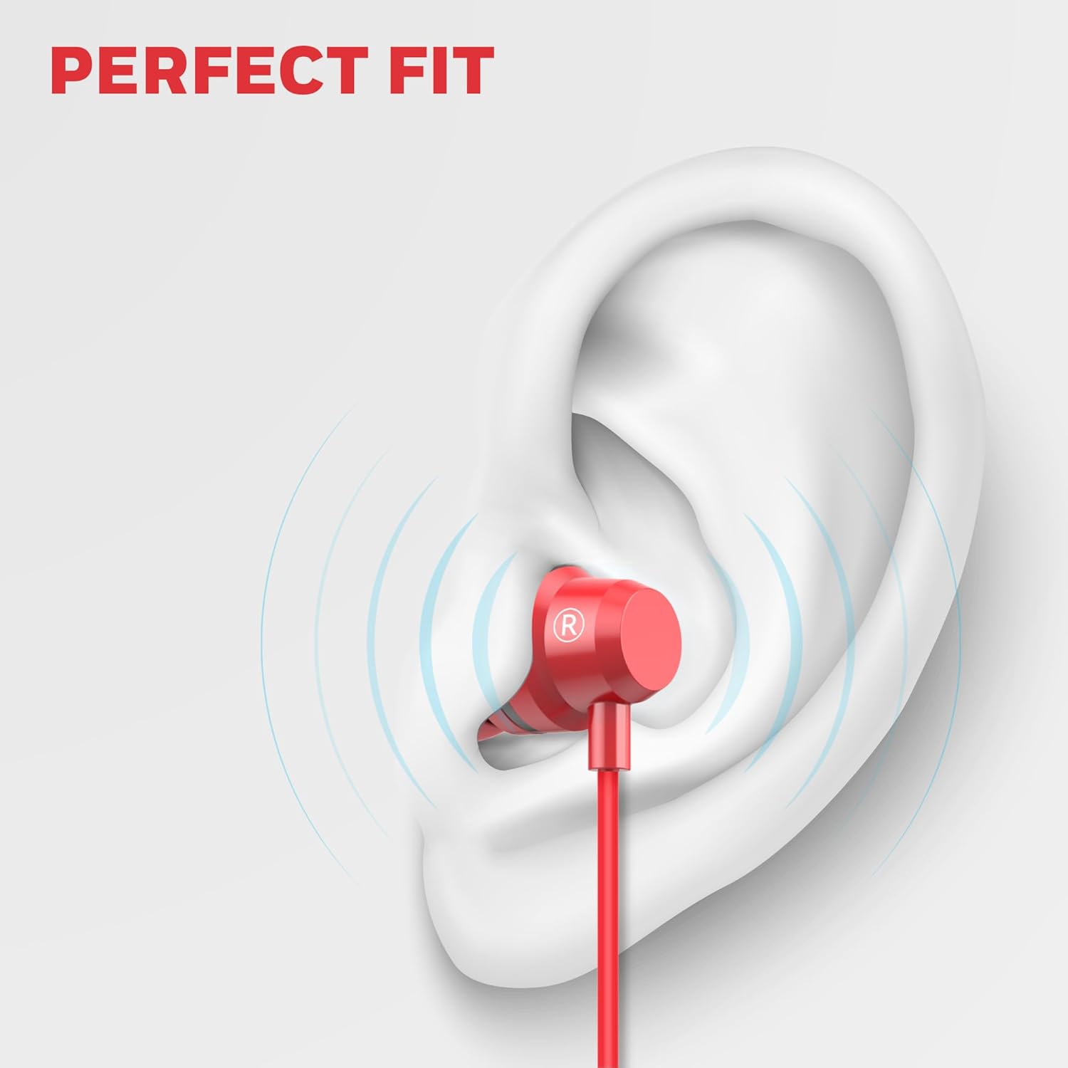 Honeywell Moxie V50 Wired Earphones with Built in Mic, 10mm*2 Drivers