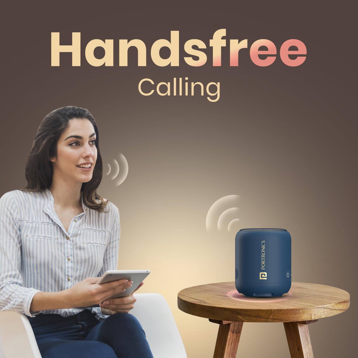 Portronics SoundDrum 1 Portable Bluetooth Speaker with Powerful Bass