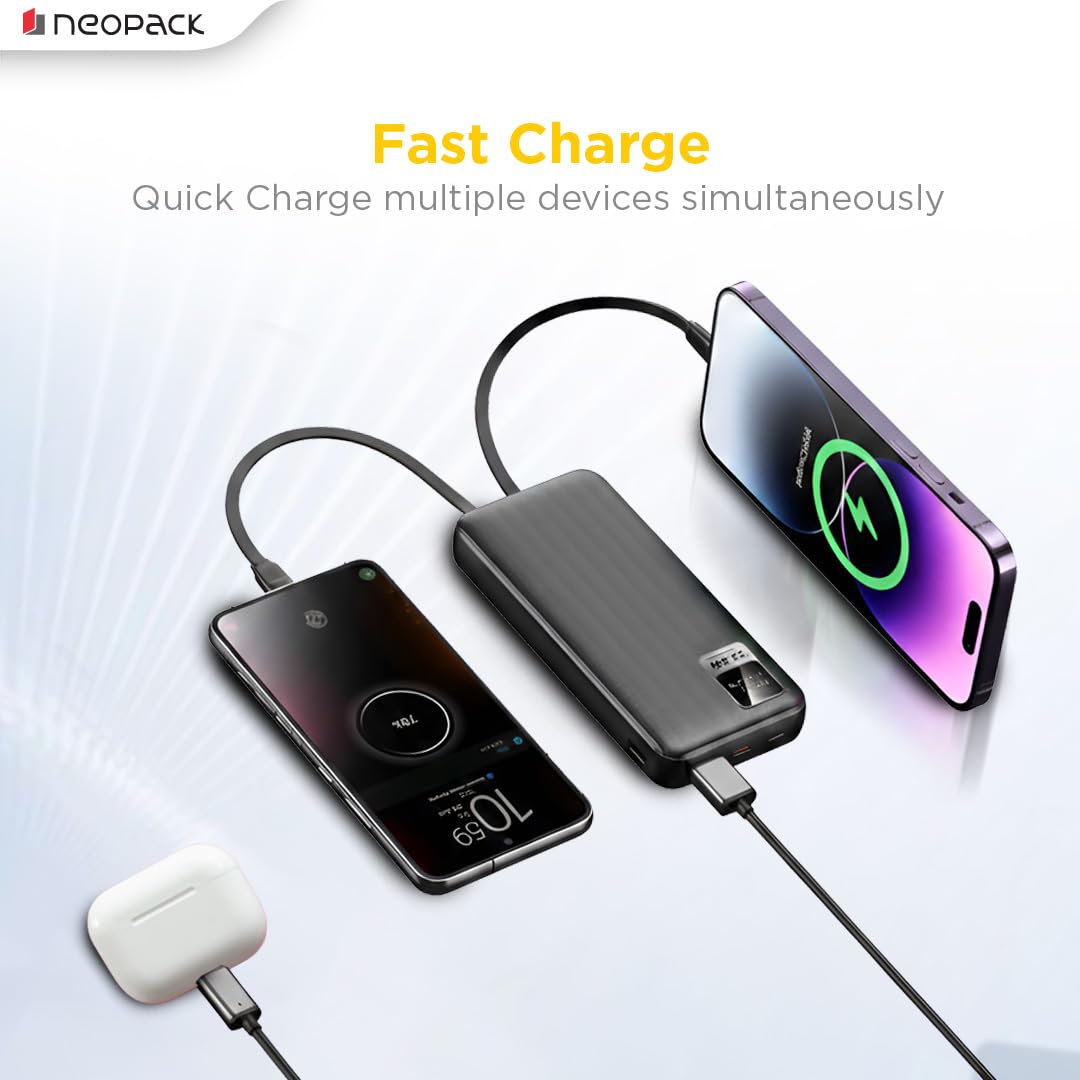 Neopack PowerLoop 10000 mAh Power Bank with LED Display