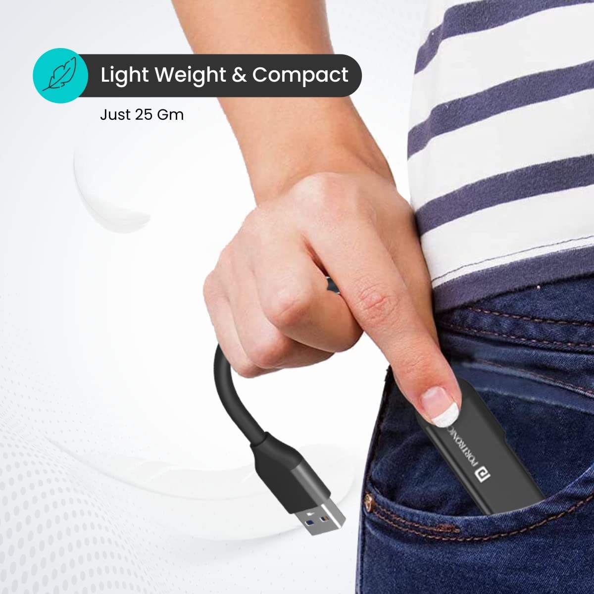 Portronics Mport 31 USB Hub Dock (4-in-1)